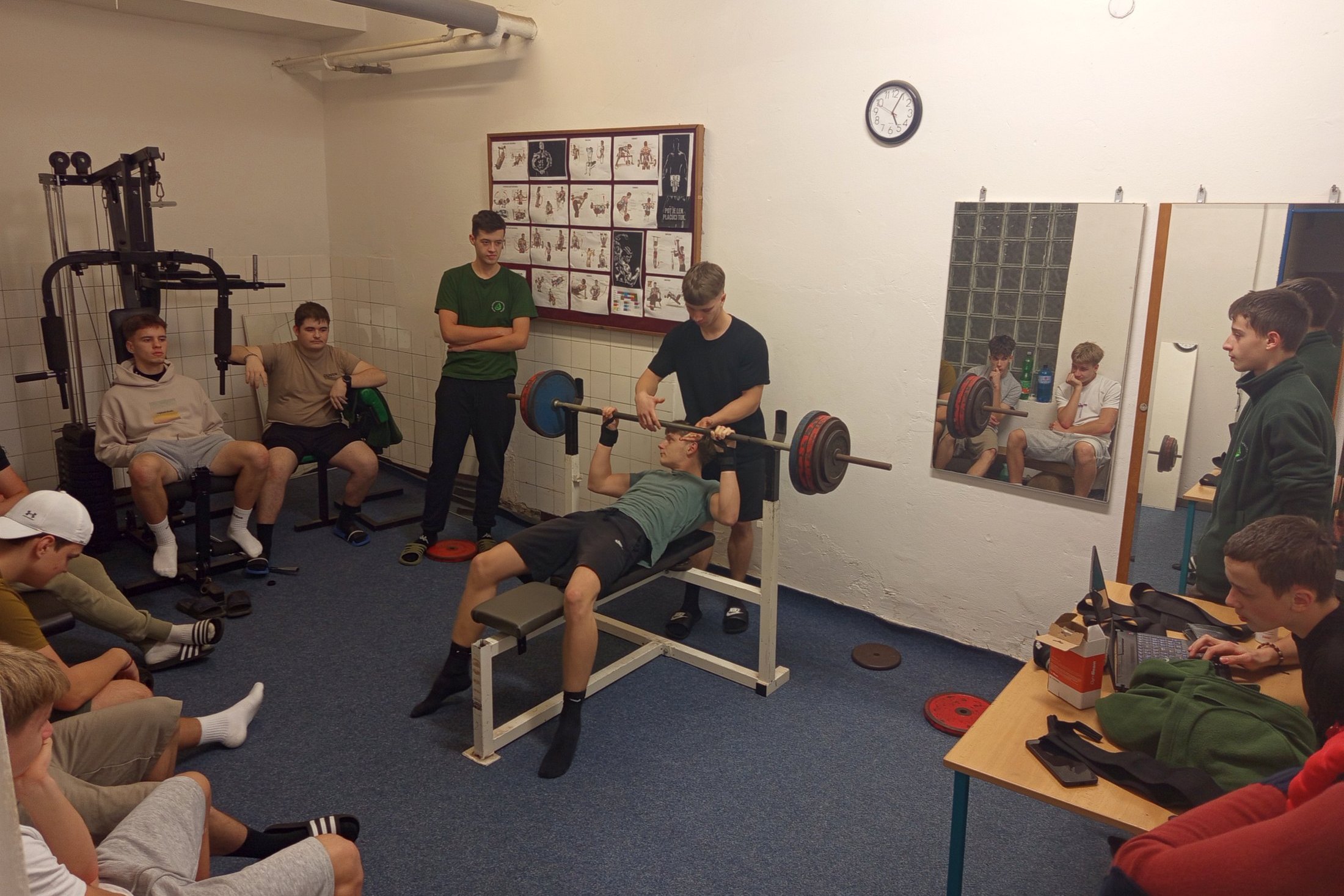 Benchpress na Školskom internáte